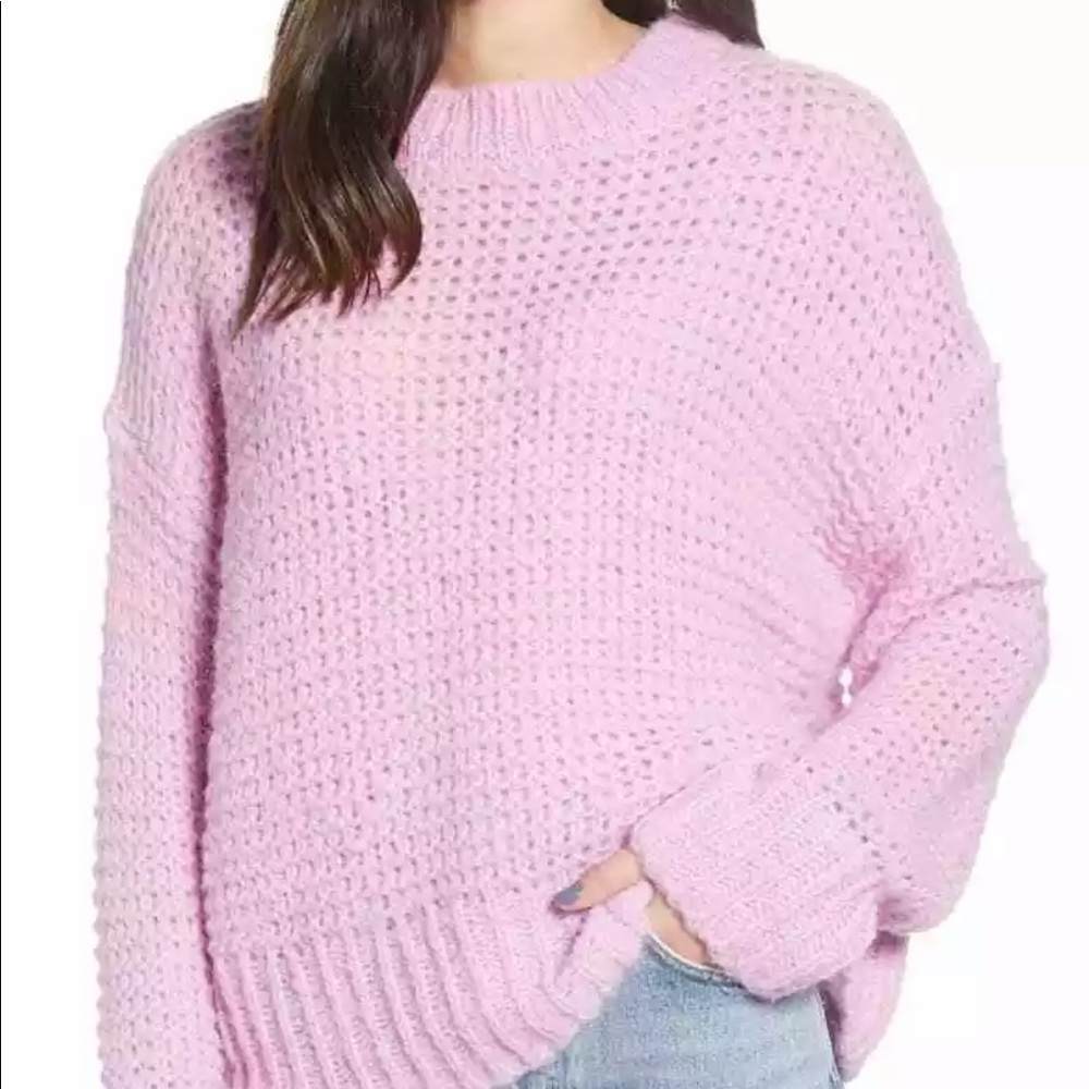 NWT Chelsea28 Crew Neck Chunky Knit Sweater